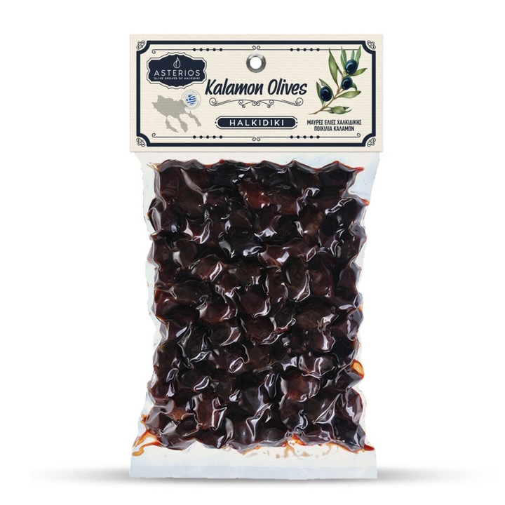Masline negre Kalamon, Asterios, 250g