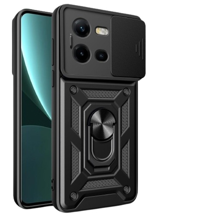 Védő telefontok, polikarbonát, Vivo V25/Vivo V25e, fekete