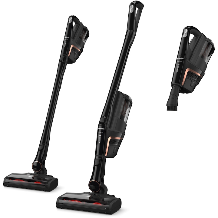 Вертикална прахосмукачка Miele Triflex HX2 125 Gala Edition, 3 в 1, 25.2 V, 192 W, Електрическа четка, Черен обсидиан