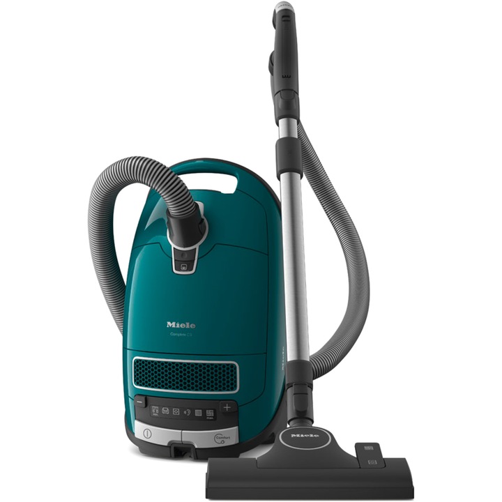 Aspirator cu sac Miele Complete C3 125 Edition, 890 W, 4,5 l, 77 dB, Verde Petrol