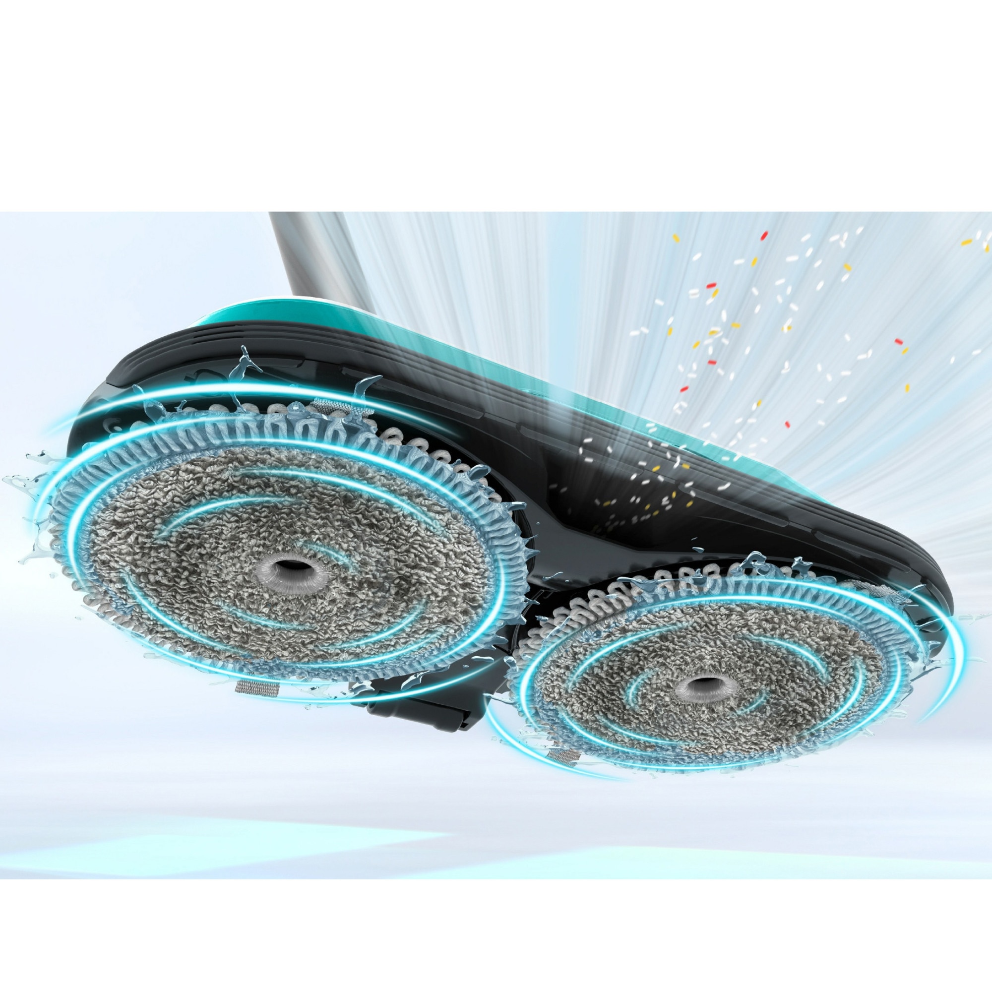 Aspirator vertical Bosch Unlimited 7 ProHygienic Aqua BCS71HYG1, baterie 3 Ah, 3 trepte de putere; Perie AllFloor DynamicPower cu LED-uri, 2in1 DynamicAqua Mop, rezervor apa pentru stergere pana la 50m2, Alb