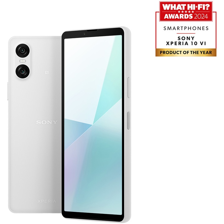 Смартфон Sony Xperia 10 VI, Dual SIM, 128GB, 8GB RAM, 5G, White