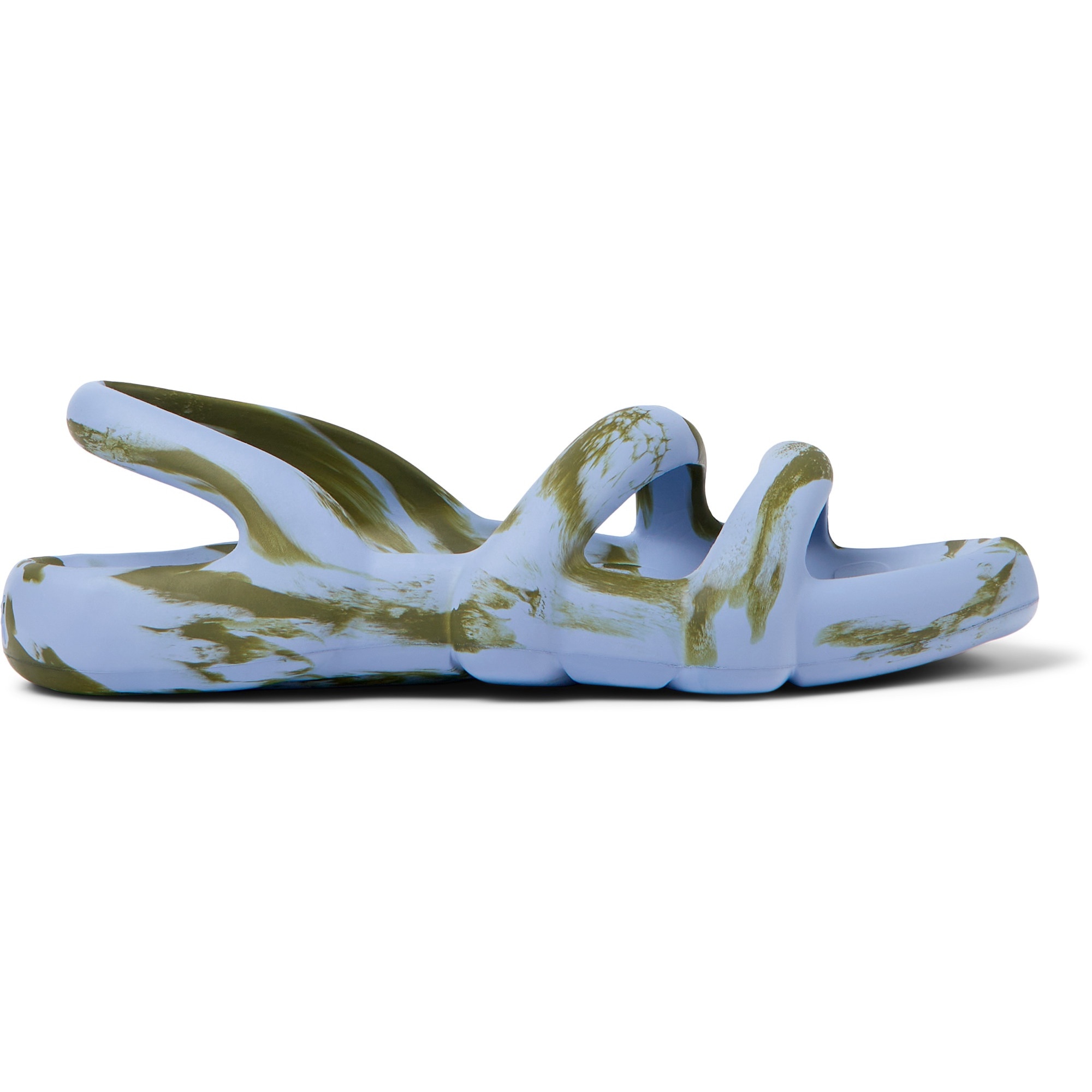 Camper, Sandale cu talpa joasa Koborah Flat 32071, Kaki, Albastru, 37