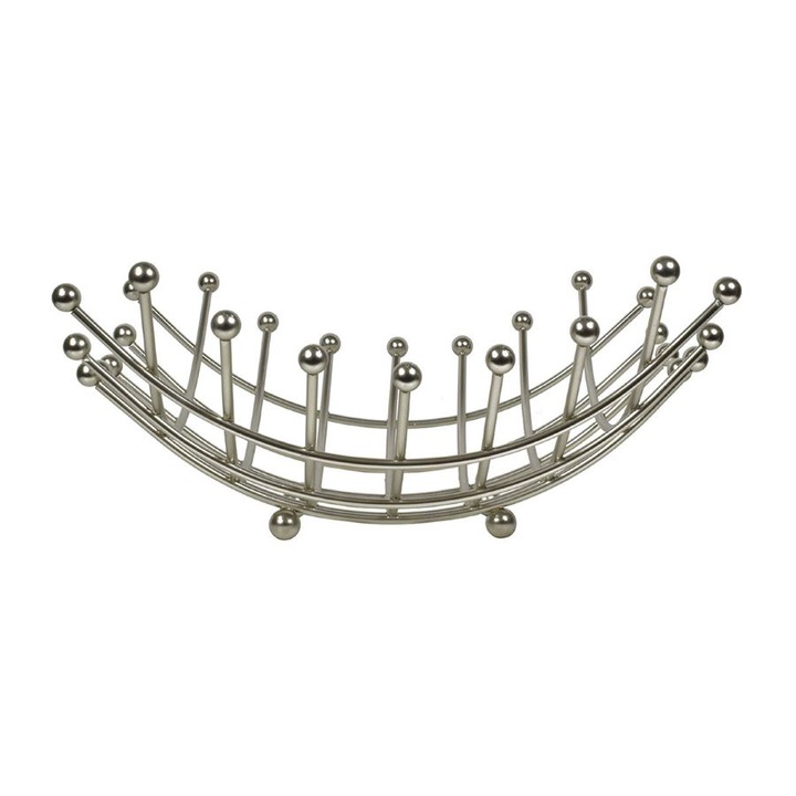 Estia fructiera eleganta din nichel din aliaj de zinc