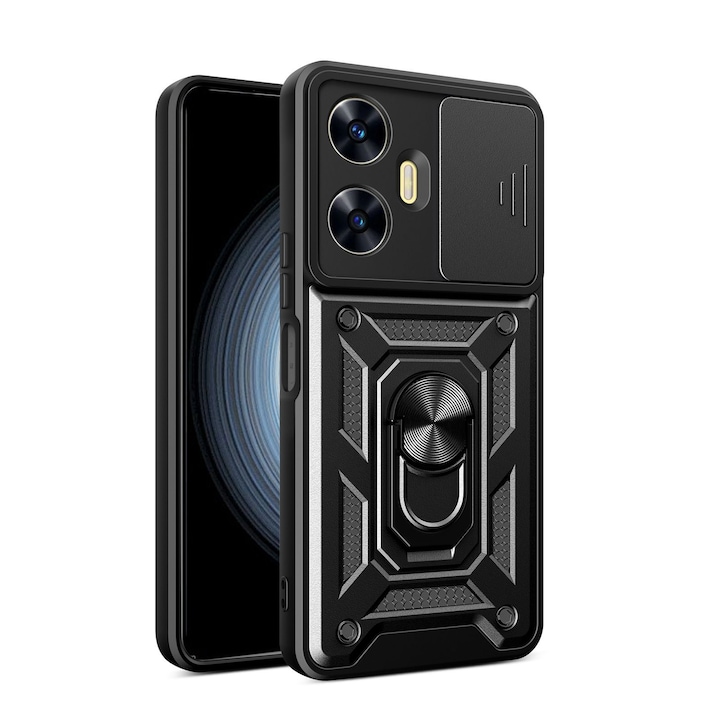 Telefontok, Realme C55-höz, hibrid védelem, gyűrűtartó