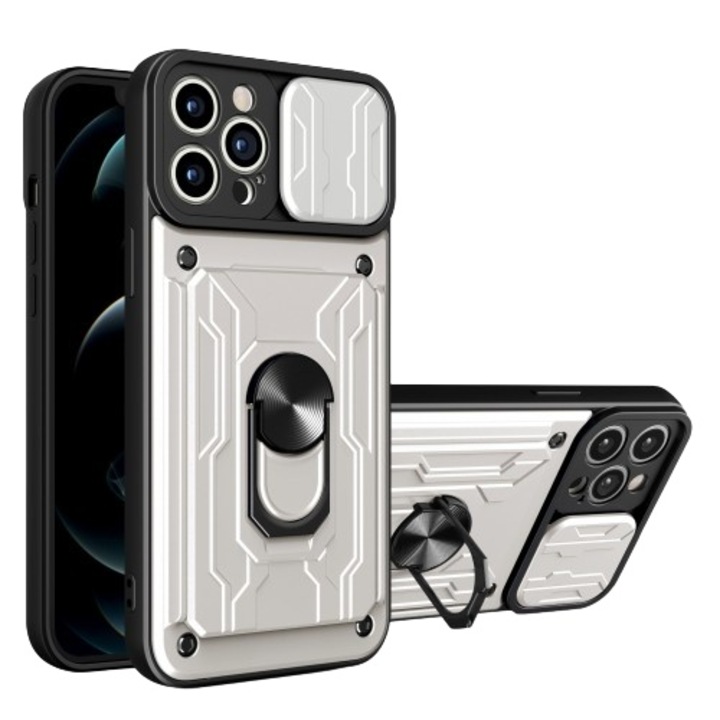 Telefontok, ütésálló, iPhone 14 Pro Max-hoz, fekete