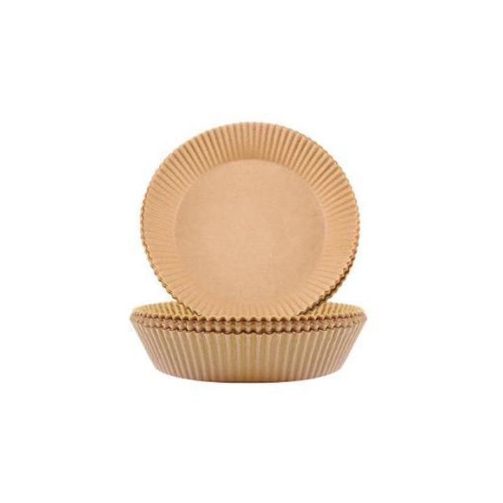 Set 50 hartii de copt pentru friteuza, ESTIA, antiaderent, 23x23x4,5cm, maro
