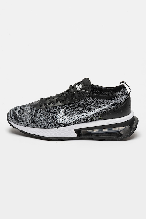 Nike, Air Max Flyknit kötött sneaker, Fehér/Fekete, 36