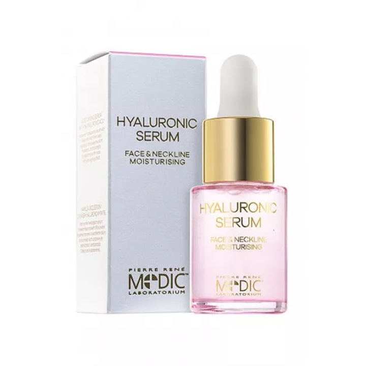 Серум с хиалуронова киселина за лице и шия - Moisturizing Hyaluronic Serum 15ml - Medic