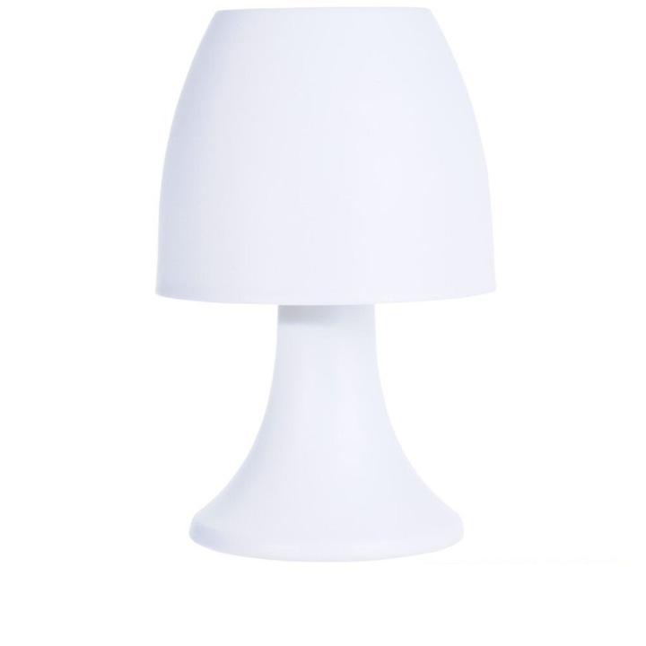 Éjjeli lámpa, LED, elemekkel, fehér