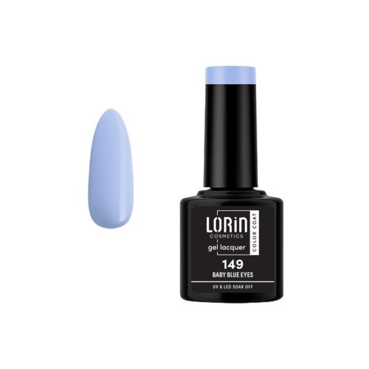 Oja semipermanenta Lorin Cosmetics, 8ml, Baby Blue Eyes, rezistenta lunga