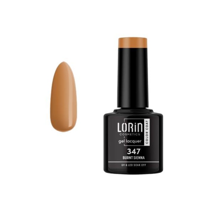Oja semipermanenta Lorin Cosmetics, rezistenta lunga, 347 Burnt Sienna, 8ml