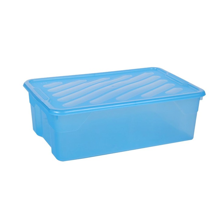 Cutie depozitare Homeplast NAK BOX, 60x40x19cm, 43L, Albastru