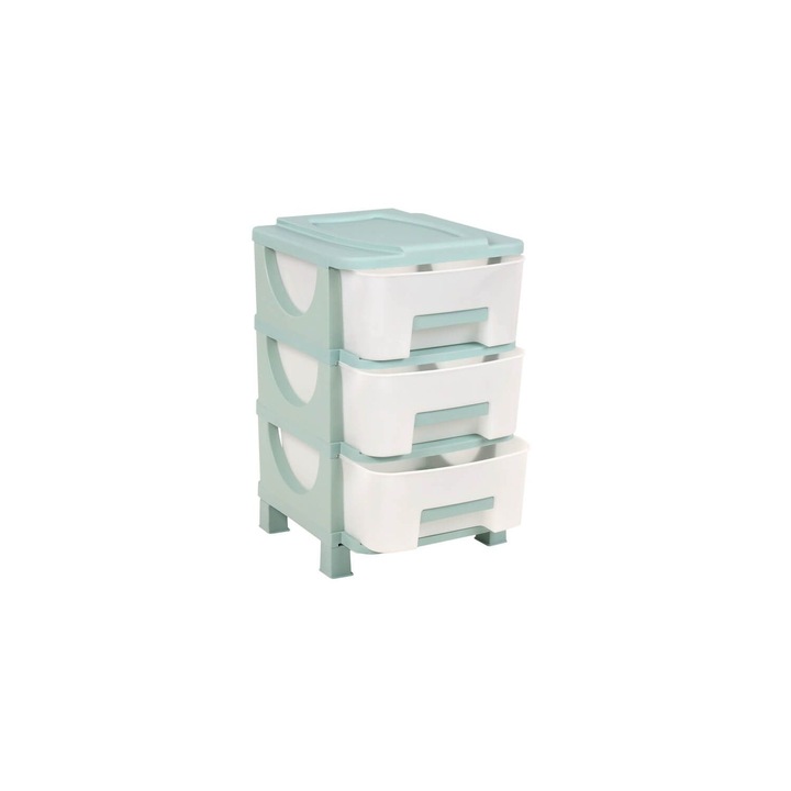 Sertariera Homeplast Vesta, 3 sertare, Plastic, veraman, 60x42x38cm