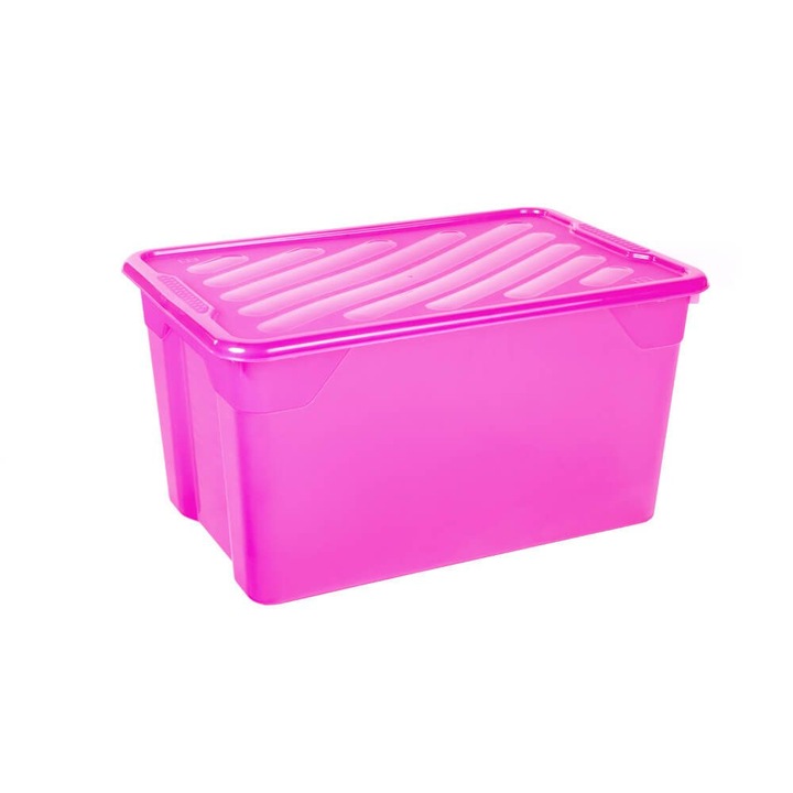 Cutie depozitare Homeplast NAK BOX, 60x40x31cm, fucsia, 67Lt