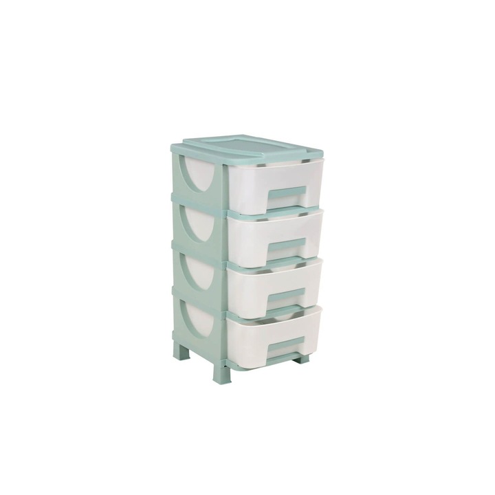 Comoda Homeplast Venus, Plastic, 4 sertare, veraman, 77x42x38cm