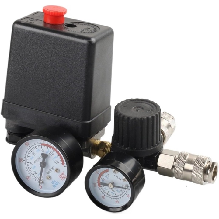 Presostat distribuitor supapa de aer regulator de comanda compresor instrumente de masura, Latauar