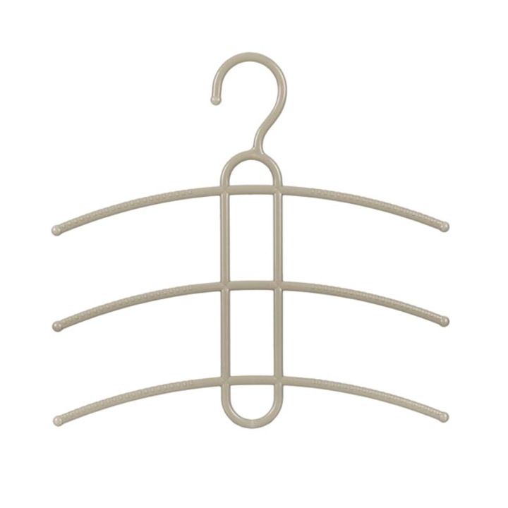 Umeras tricouri ShopHome din plastic cu 3 spatii 34 cm- set 2 bucati