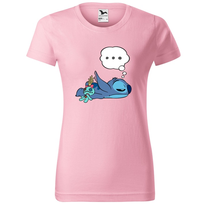 Tricou Amuzant, Personalizat Stitch R4, Bumbac 100%, Pentru Copii, Alb, 12 ani, 158 cm