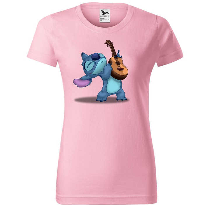 Tricou Amuzant, Personalizat Stitch R7, Bumbac 100%, Pentru Copii, Alb, 12 ani, 158 cm