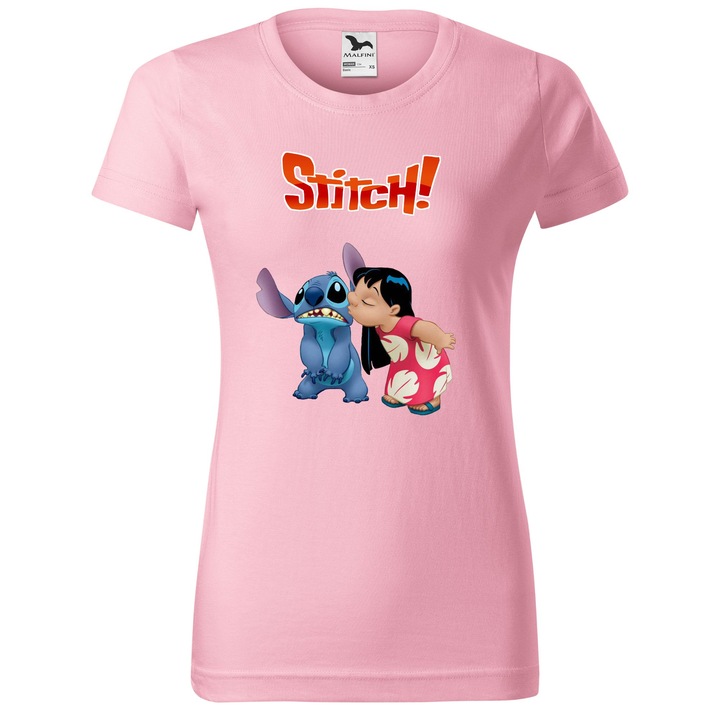 Tricou Amuzant, Personalizat Stitch R8, Bumbac 100%, Pentru Copii, Alb, 12 ani, 158 cm