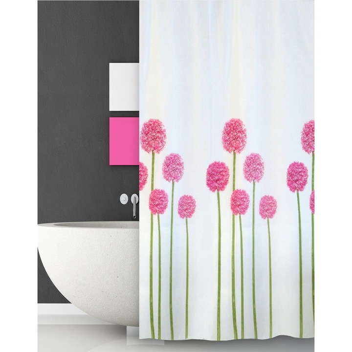 Perdea de dus San Lorentzo, 100% poliester, multicolor, 180x180cm