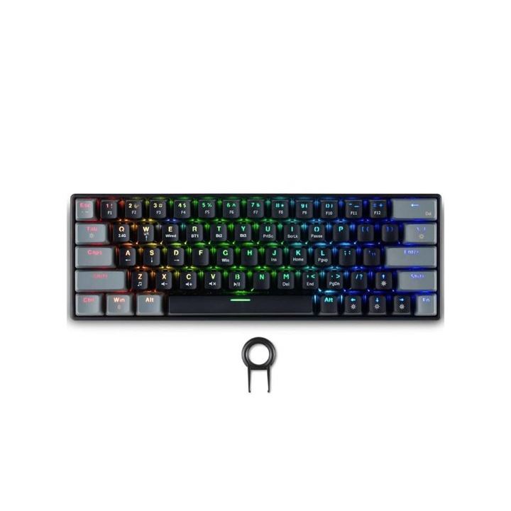 Billentyűzet Spartan Gear Pegasus 2 Rgb Vezetékes 63 Keys Mechanical Keyboard ( Black/grey) PC