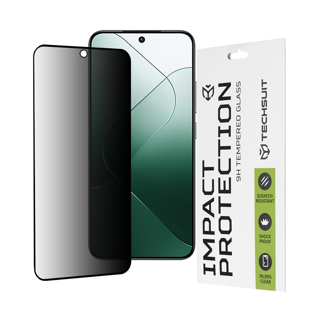 Folie pentru Xiaomi 14 - Techsuit 111D Privacy FullA Glue - Black