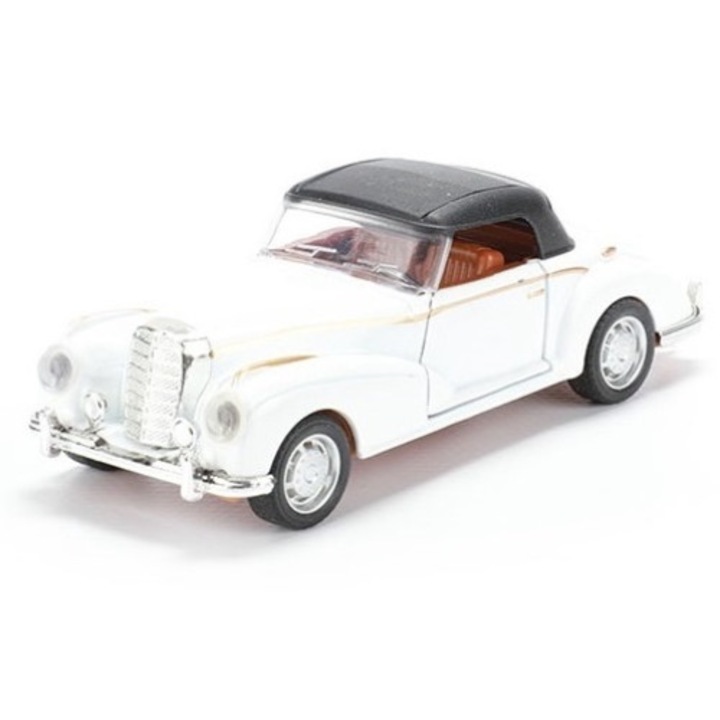 Klasszikus fém modell visszahúzható, 12 cm, Fehér, Toi-Toys