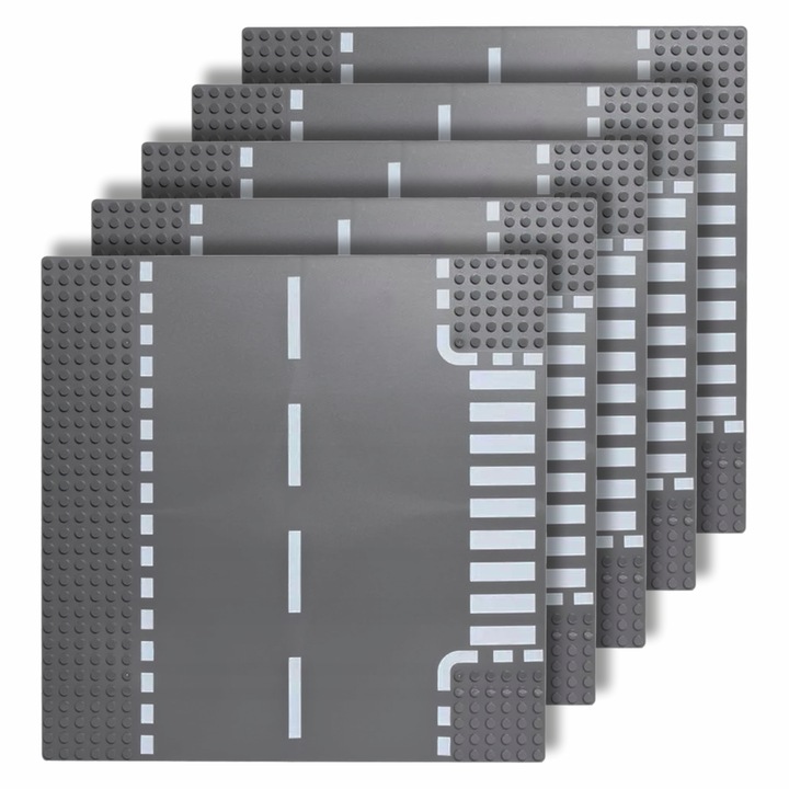 Конструктивни плочки за тухли LEGO 32x32 творчески комплект 5 части Intersection 3