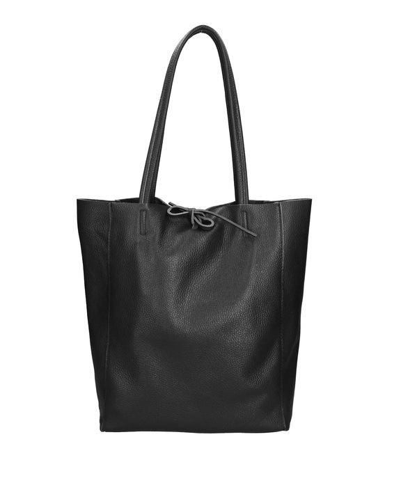 Gave Lux, Geanta tote de piele 24145, Negru