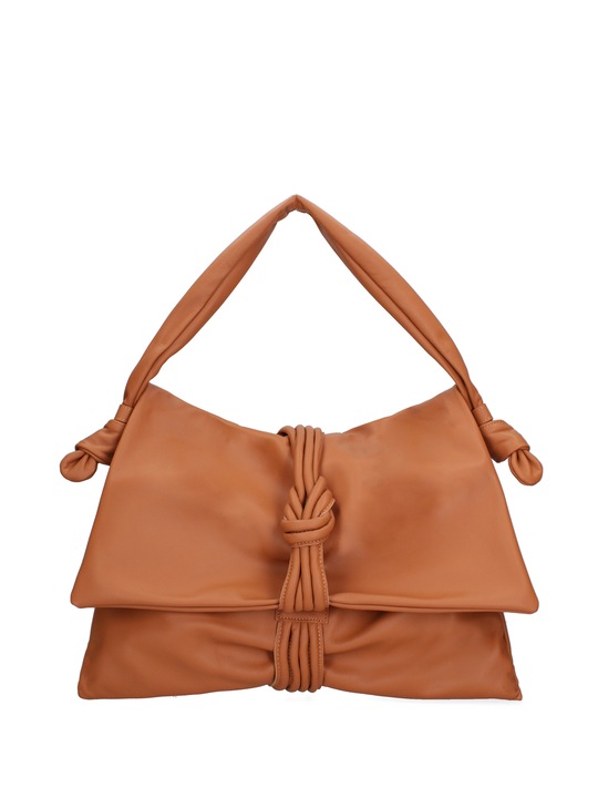 Viola Castellani, Geanta de umar cu clapa, Maro cognac