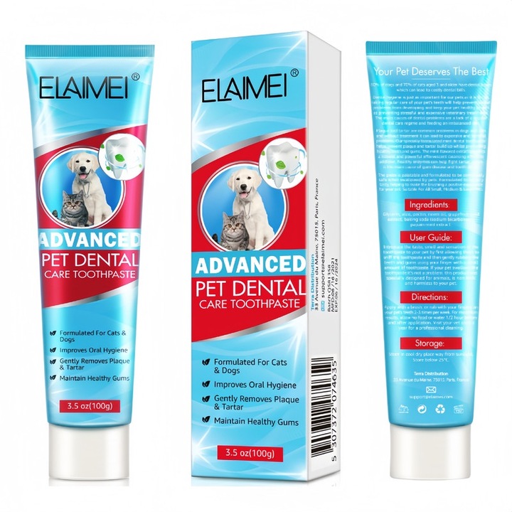 1. Паста за зъби за котки, премахване на зъбен камък, устна хигиена