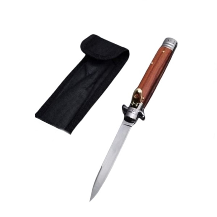 Briceag Stiletto, DEPOX®, Automat, Maro, 24 cm