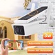 Camera de Supraveghere Wireless Solara INNOVIX, IP66, cu Detectie de Miscare si Viziune Nocturna, Pentru Exterioare, HD 1080P, Wi-Fi Integrat, Alba