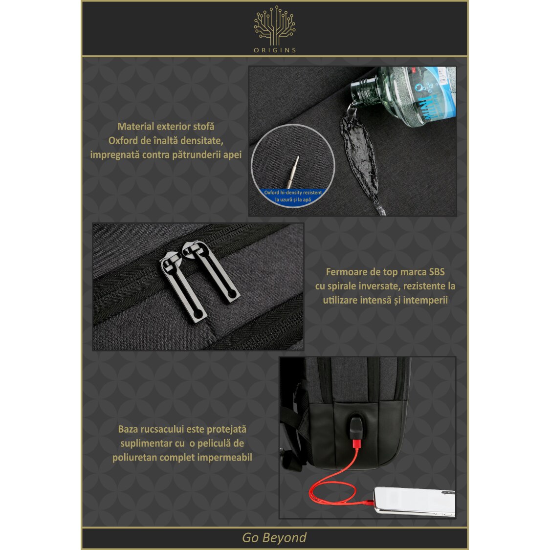 Rucsac laptop 15, 6” ORIGINS BUSINESS TOURING