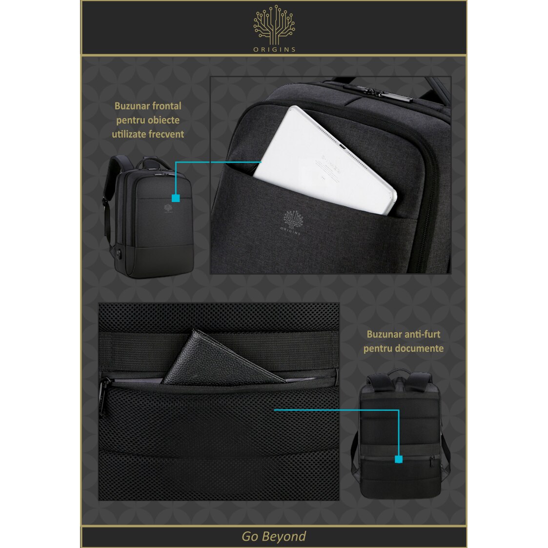 Rucsac laptop 15, 6” ORIGINS BUSINESS TOURING