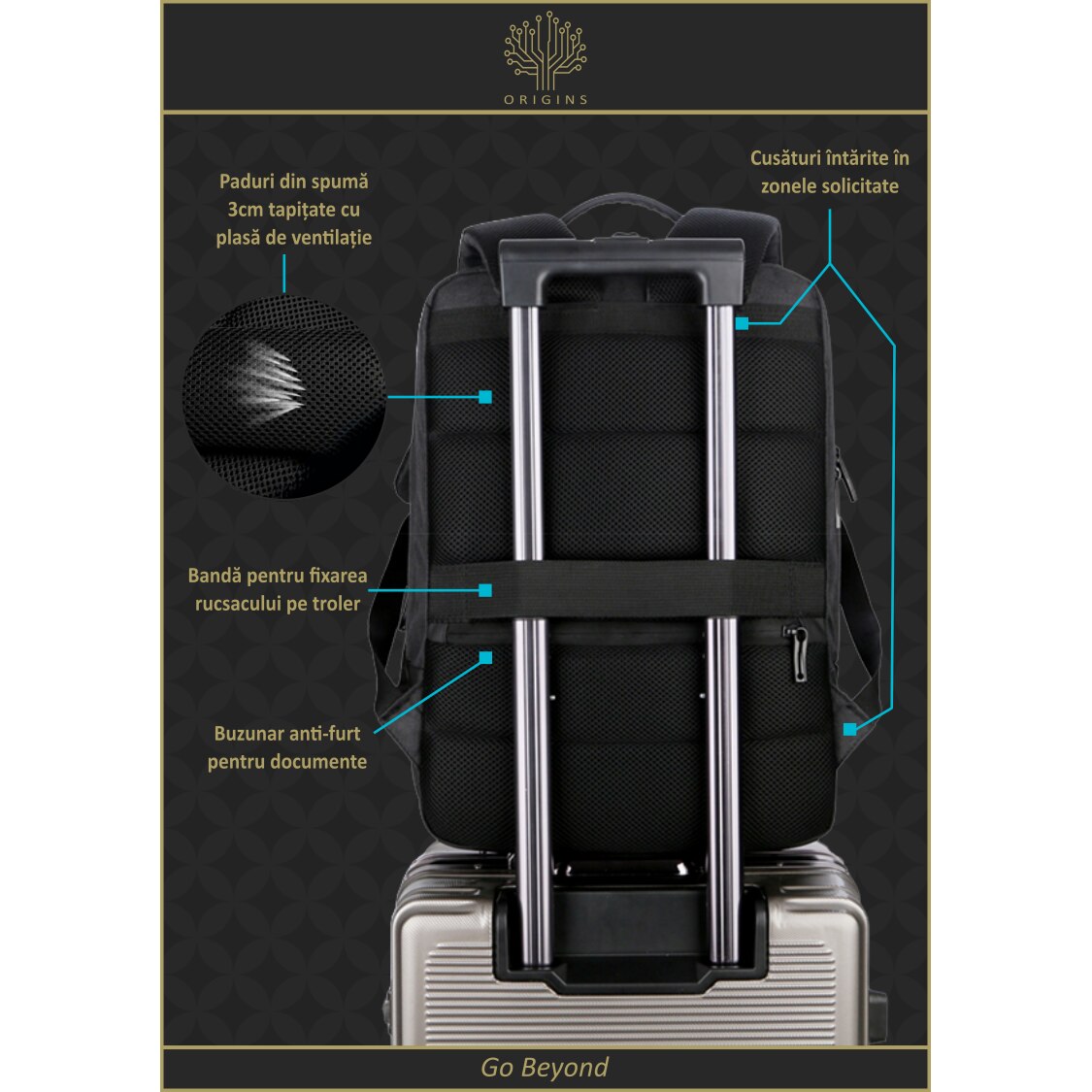 Rucsac laptop 15, 6” ORIGINS BUSINESS TOURING