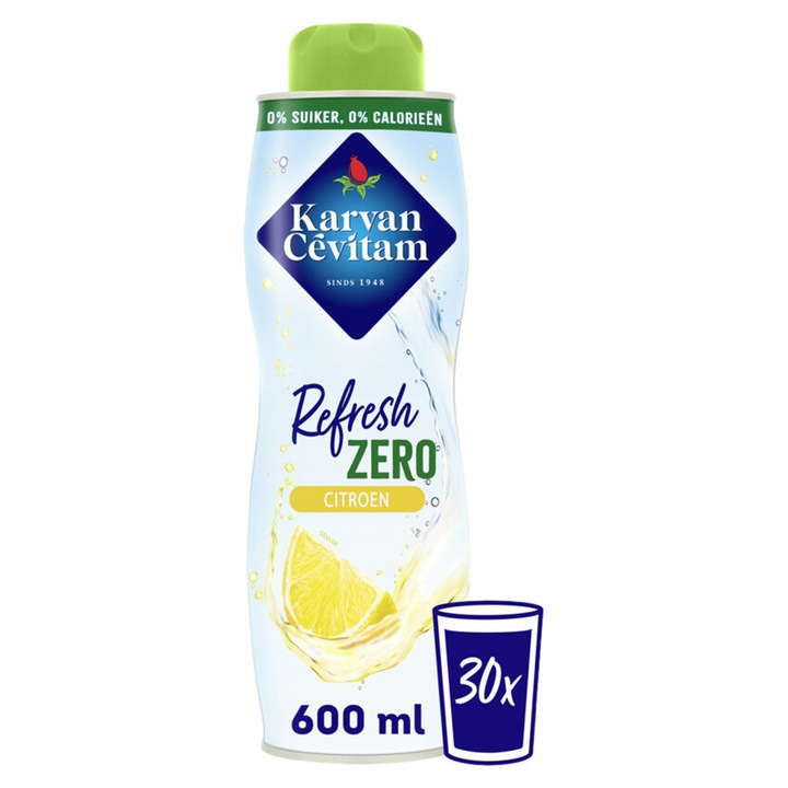 Sirop de lamaie, fara zahar, Karvan Cevitam, 600 ml