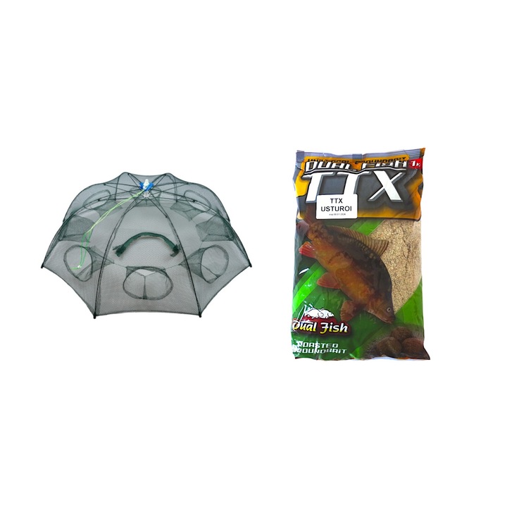 Capcana pentru peste tip umbrela cu 8 intrari si nada