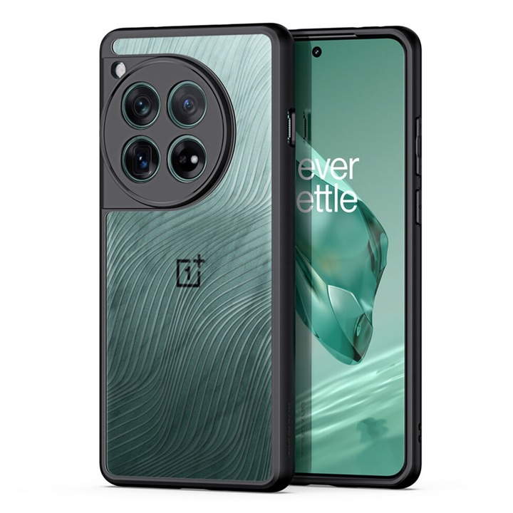 Калъф с висока степен на защита за OnePlus 12, Petite Colors, ru OnePlus 12 - Dux Ducis Aimo Series, V47, Термоустойчива пластмаса, Intense Dark