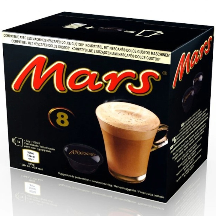 Капсули Mars съвместими с Nescafe Dolce Gusto, 8 капсули, 120 гр