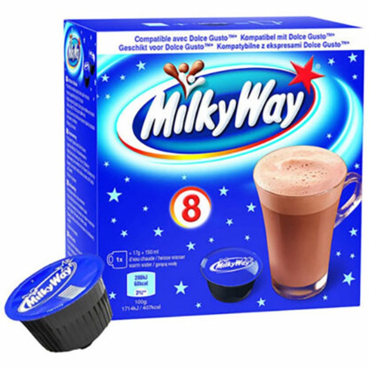 Cafea capsule, Milky Way, compatibile Dolce Gusto, 8 buc, 120 g