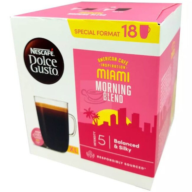 Capsules Nescafe Dolce Gusto Miami Morning Blend, 18 Capsules , 18 drinks, 126 g