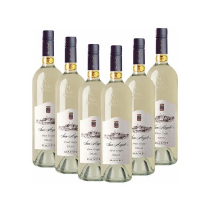 Vin Alb, Banfi Pinot Grigio San Angelo Toscana IGT 6X750ml