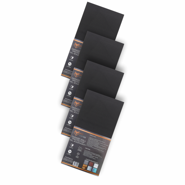 Protectie perete pentru garaj, Spuma de polietilena, 40cm x 20cm x 1.5cm - set de 4