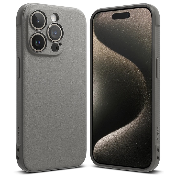 Кейс Ringke Onyx, съвместим с iPhone 15 Pro Max Grey