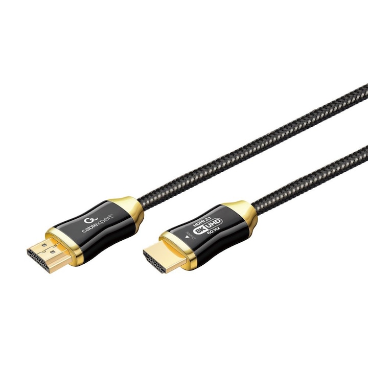 Gembird (CCBP-HDMI8K-AOC-5M) активен оптичен (AOC) HDMI 2.1 кабел, 8K @ 60 Hz, 5 м, черен