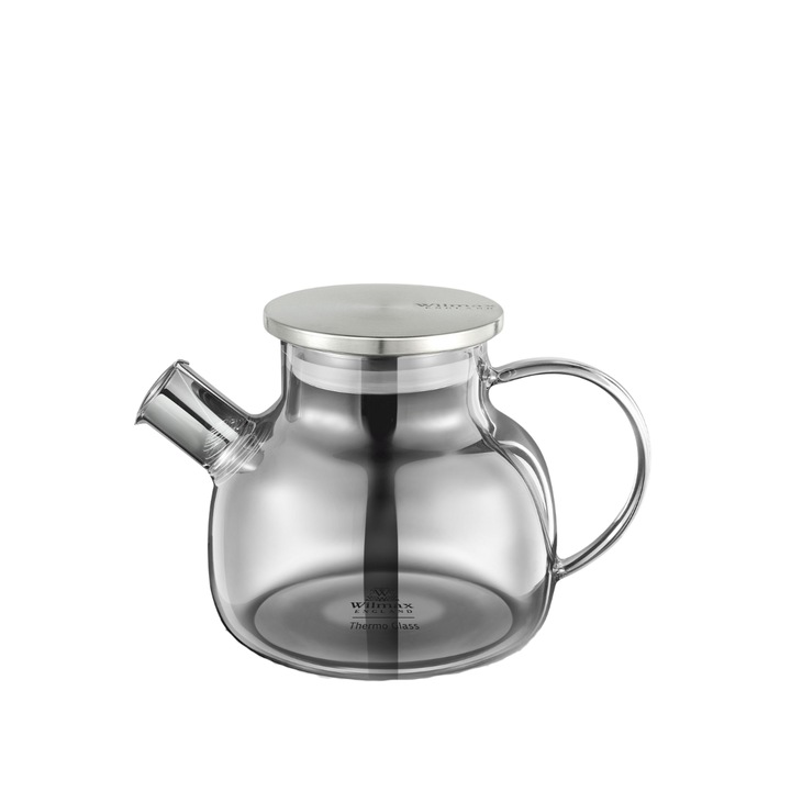 Чайник Wilmax England, стъкло, 950 ml, сив