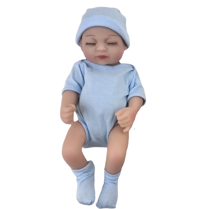 Baba, IBEBE, Mini méret, 28 cm, kék